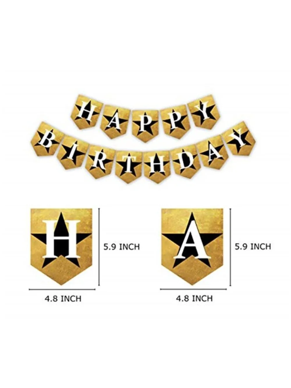 Hamilton Musical Birthday Banner Party Decorations Theater Theme Paper Garland